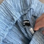 Opening Ceremony blue pull on flare flowy pants size L Photo 2