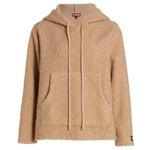 STAUD NWT  Faux Fur Sherpa Oversized Boxy Hoodie Kangaroo Pocket Comfy Furry XS Photo 0