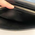 Coach Authentic Black Leather Chain Strap “C” Logo Wallet Clutch Hardware Photo 3