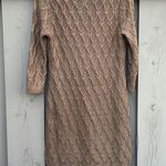 Calvin Klein Basket Weave 3/4 Sleeve Sweater Dress Color Oatmeal Photo 8