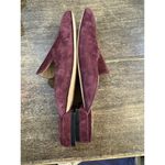 Stuart Weitzman Womens Meena Mule Size 5 Loafer Slip On Flat Plum Suede Photo 4