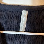 NWT Hanna Andersson Merino Wool Open Front Cardigan Sweater Black XL Photo 3