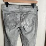 MOTHER Jeans The Dropout in Holy Smokes Grey Distressed Gray Size 26 Photo 10