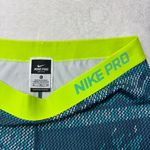 Nike  Pro Hyperwarm Training Leggings Pants Blue Print Womens Size‎ XL Photo 4