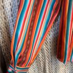 Rowdy Crowd Clothing Women's Button Up Southwest Cowboy Shirt Size S Orange Photo 6