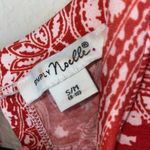 Simply Noelle Red and White Paisley Print Dress Size S/M Photo 2