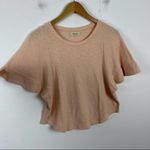 Madewell Texture & Thread Flutter Sleeve Relaxed fit Top Size XS Pink/Peach Photo 2