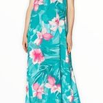 Show Me Your Mumu SMYM T Rex Green Tropical Floral T Back Maxi Dress Photo 0