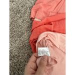 Anthropologie  polagram midi dress spring summer pink monochrome ruffle flutter M Photo 11