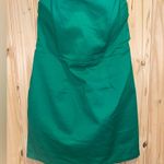 Princess Polly Green Mary Jo Mini Dress Womens 12 Strapless Structured Zipper Photo 0