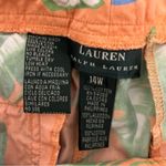 Lauren Ralph Lauren Pants Women Crop Floral Multicolor All Over Print Size 14W Orange Photo 5