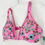 Maaji  Rose Lemonade Victory V Wire Reversible Bikini Top Size XL NWT Photo 3