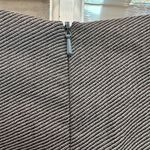 Rebecca Taylor  Wool Gray Taupe A-Line Skirt with Floral Lace Hem Size 2 XS Photo 2