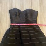Halston Heritage Halston Herritage Strapless Sweetheart Black High Low Cocktail Dress, size 4 Photo 4