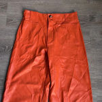 Anthropologie NEW  MaeveThe Colette Cropped Wide-Leg Pants: Faux Leather Edition Photo 4