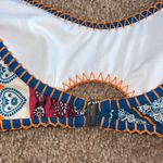 Colorful Patchwork Women's Top size small Aztec top western Blue Photo 5