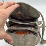 Hobo Birdy Leather Crossbody Bag Grey Tasselled Accent Gray Photo 2