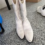 White Western Cowboy Boots Size 6 Photo 1