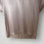 Pj Harlow Gianna Satin V-Neck Tee Blush Pink Size XS Lounge Pajama Top Photo 7