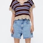 ZARA hooded knit top  Size Medium  1383/008 Photo 0