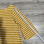 Old Navy  Women Mustard and White Striped Long‎ Sleeve Relaxed Sweater Size L Photo 10