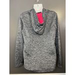 Under Armour Hoodie Womens Small Gray ColdGear Storm Logo Fleece Pullover Photo 3
