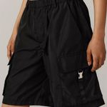 Anthropologie [] Black Elastic Waist Relaxed Fit Slouchy Cargo Shorts NWT Size XL Photo 0