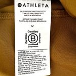 Athleta Brooklyn Ankle Pant Tailored Fit Pull On Pocket Casual Mustard Yellow 12 Photo 3