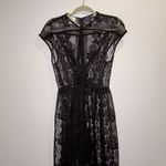 Donna Morgan  Black Lace Midi Dress Photo 1