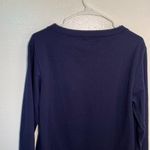 Classy Until Kickoff Football Crewneck Sweatshirt Navy White Blue Photo 5