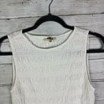Madewell  Boatneck Smocked Tank Top White Size XS Photo 3