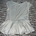 Alice + Olivia Cream Peplum Top Photo 12