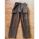 PacSun  Women High Rise Stretch Cargo Pants Brown Elastic Waist Size S/M Photo 5