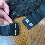 Vintage Black Sequin Waist Belt Elastic Formal Evening Dressy Sequin Belt Photo 8