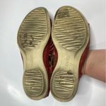 Ecco ‎ red leather sandals size 36 Photo 6
