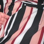 New York & Company Black pink and White Striped Women's palazzo Pants Size 16 Photo 4