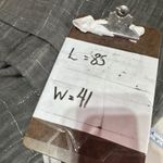 John Lewis Plaid Blanket Scarf Gray Cotton Wool Blend Metallic Fiber Fringe Photo 9