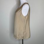 Coldwater Creek  Tan Shell Sequin Embellishment Sz M 10-12 Photo 1