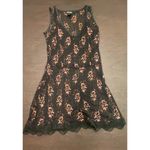 Wet Seal Vintage  Mesh Sequin Lace Button Side Dress (M) Whimsigoth Vamp Romantic Photo 8