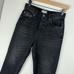 Boyish Jeans The Tommy Straight Leg Sz 25 Black Stone Wash Button Fly Crop Photo 6