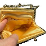 Styled by Bounty Vintage Gold Bead and Sequin Handbag with Kiss Lock Clasp Chain Link Strap Photo 5