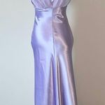 Vintage Lavender Satin Prom Dress Purple Photo 7