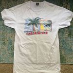 Vintage Wear Abouts tropical palm tree cotton swim coverup dress, size medium Green Photo 0