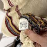 Style Rack  Boho Womens Open Cardigan Sweater Striped Aztec Soft Knit Fringe S/M Photo 4