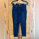 Levi's  High Rise Skinny Jeans Raw Hem Size 28 Dark Wash Stretch Size 6 Photo 1