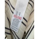 Topshop NWD Cream Striped Satin Wide Leg High Rise Pants Women’s Size 6 Photo 9