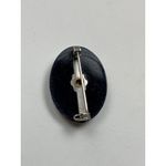 Vintage Black & White Cameo Brooch With Lady Silhouette Design In Gift Box Photo 3