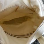 NWT Bella Russo Quilted Tote/ Backpack/ Shoulder bag 14.4" Off White Beige Photo 4