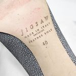 [Jigsaw] London Gray Spotted Print Round Toe Cone Shaped Heels Size 40 US 10 Photo 8