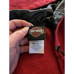 Harley Davidson Women’s Hoodie, Red With Black Embroidered Sequins, Zip Medium Photo 6